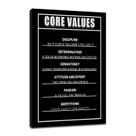 Arte de parede em tela PSYYSP Inspirational Core Values 30x45cm Arte de parede em tela PSYYSP Inspirational Core Values 30x45cm