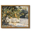 Arte de parede em Tela Simsea Orange Trees Vintage 20x25 cm