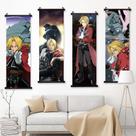 Arte de parede Fullmetal Alchemist 4 painéis 25x70cm Anime Scroll