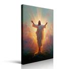 Arte de parede Impressão em tela Jesus Resurrection Risen Christ 30x40cm