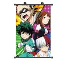 Arte de parede My Hero Academia Deku, Bakugo, Todoroki 40x60cm