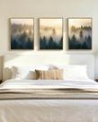 Arte de Parede PHOPAGO Floresta Nebulosa Natureza 30x40cm Conjunto 3