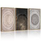 Arte de parede PHOPAGO Vintage Wood Tree Rings 28x36cm em tela emoldurada Arte de parede PHOPAGO Vintage Wood Tree Rings 28x36cm em tela emoldurada