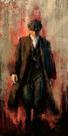 Arte de parede, pintura, impressão em tela, Tommy Shelby, 30x60cm