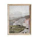 Arte De Parede Vintage Abstrata Com Paisagem Campestre, Impressão De Pintura a Óleo Retro De Vila