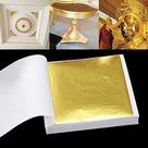 Arte em folha de ouro 24K 100 páginas com moldura banhada a ouro 9,5x8x1,5 cm