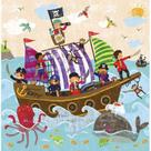 Arte em Tela Oopsy Daisy Swashbuckling Good Time 46 x 46 x 4 cm