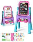 Arte infantil de dupla face Easel Lehoo Castle 4 em 1 com acesso.