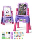 Arte infantil Easel Lehoo Castle 4 em 1 de dupla face com acessórios