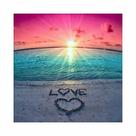 Artesanato Pintura Diamante Diy 30X30 - LOVE BEACH Artesanato Pintura Diamante Diy 30X30 - LOVE BEACH