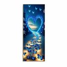 Artesanato Pintura Diamante Diy 80x30 - BORBOLETAS AZUIS