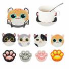 Artesanato Pintura Diamante Diy Porta Copos 8 Pç - GATOS TMBD001
