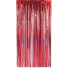Artigo para Decoracao Cortina Metaliz. Vermelho 1X2M Artigo para Decoracao Cortina Metaliz. Vermelho 1X2M