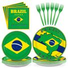 Artigos para festas Bandeira do Brasil da Grécia serve 24 horas