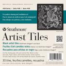 Artist Tiles Strathmore 6x6cm 30 folhas pretas 160gsm 62105974 Artist Tiles Strathmore 6x6cm 30 folhas pretas 160gsm 62105974
