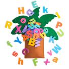 Árvore alfabética de feltro e adereços de letras Livro de infância CHEFAN
