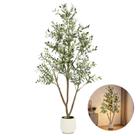 Árvore Artificial de Oliveira TNELTUEB 183 cm com Luzes e Vaso
