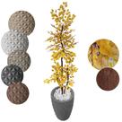 Arvore artificial Ficus Amarelo Figueira Grande Vaso Decoração