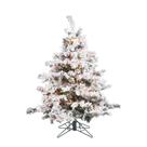 Árvore artificial Vickerman de 137 cm de pinho flocado com 300 luzes Árvore artificial Vickerman de 137 cm de pinho flocado com 300 luzes
