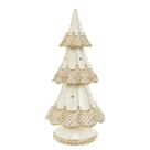 Árvore com led branco/dourado/bege - 23cm