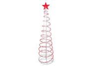 Árvore de celebração de decoração de quintal de 152 cm, plug-in, pacote com 1 pacote
