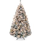 Árvore de Natal Best Choice Products, 4,5 pés, pinho flocado na neve
