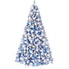 Árvore de Natal Best Choice Products azul de 1,4 m com 200 luzes