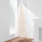 Árvore de Natal Best Choice Products de 6 pés com luzes brancas