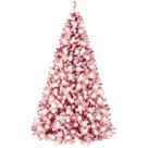 Árvore de Natal Best Choice Products pré-iluminada em vermelho de 4,5 pés