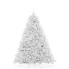 Árvore de Natal Casafield White Spruce de 1,4 m com suporte de metal