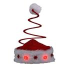 Árvore de Natal: Chapéu de Papai Noel blinkee Silly Springy Red com flocos de neve piscando Árvore de Natal: Chapéu de Papai Noel blinkee Silly Springy Red com flocos de neve piscando