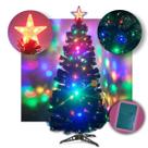 Árvore de Natal Colorida 90cm com Luzes LED Controle Estrela