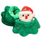 Árvore de Natal de desenho animado de boneca de pelúcia com Papai Noel dentro de 40 cm