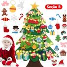Árvore de Natal de Feltro Decorativa HX625-B com Enfeites Coloridos Removíveis Tudo em Caixa Árvore de Natal de Feltro Decorativa HX625-B com Enfeites Coloridos Removíveis Tudo em Caixa