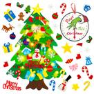 Árvore de Natal de feltro EMPOF para crianças com luzes e calendário do advento Árvore de Natal de feltro EMPOF para crianças com luzes e calendário do advento