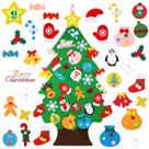 Árvore de Natal de feltro TOBEHIGHER 110 cm com 41 enfeites para crianças