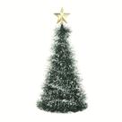 Árvore de Natal de Mesa Nevada com Ponteira Estrela Dourada 30cm