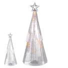 ARVORE DE NATAL DECOR C/LED 29cm (TRANSPARENTE) (FLORARTE)