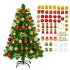 Árvore De Natal Decoração Natalina 1,5m 60 Enfeite Led Pisca Árvore De Natal Decoração Natalina 1,5m 60 Enfeite Led Pisca