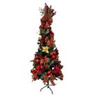 Árvore De Natal Decorada Luxo Completa Lindissima 1,20m 180 galhos com toda a decoração inclusa