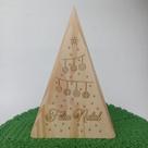 Árvore de Natal em madeira pinus com gravação a laser, decoração de Natal, decoração Natalina, decoração de casa