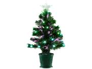 Árvore de Natal Fibra Ótica Verde 60cm com Luzes Árvore de Natal Fibra Ótica Verde 60cm com Luzes