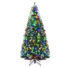 Árvore de Natal Goplus 7FT pré-iluminada com 400 luzes LED e suporte