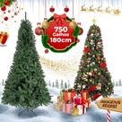 Árvore de Natal Grande Luxo Desmontável 1,80 Metros com 750 Galhos e Base de Ferro