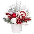 Árvore de Natal Hollyone Small 30cm artificial com enfeites