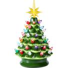 Árvore de Natal Joiedomi 9.5 Mesa em cerâmica pré-iluminada com LED