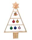 Arvore De Natal Madeira Decorada Com Enfeites Completa Minimalista Arvore De Natal Madeira Decorada Com Enfeites Completa Minimalista