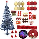 Árvore De Natal Nevada 1,50m 220 Galhos Decorada Com 99 Itens Pisca Led 220v Árvore De Natal Nevada 1,50m 220 Galhos Decorada Com 99 Itens Pisca Led 220v