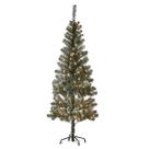Árvore de Natal Nevada 1,50m com 200 Galhos Pinheiro Natalino Decorativo com Base Metálic