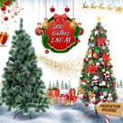 Árvore De Natal PomPom Pontas Nevadas Luxo Decoração 1.2m, 1.5m, 1.8m ou 2.1m 577 Galhos LuvinCo